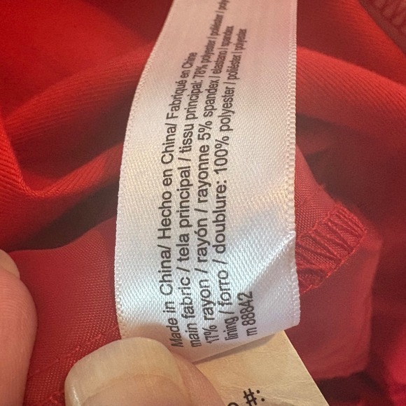 ELOQUII Red Wide Leg Tie Ankle Pants Size 20 NWT - Picture 10 of 11